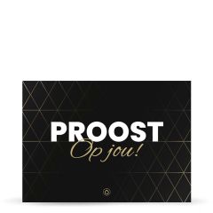 Kaartje 'Proost op jou'