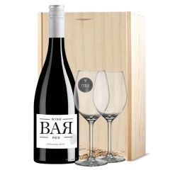 BAR Red wijnpakket met 2 wijnglazen