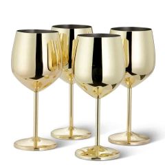 Oak & Steel wijnglas Goud 